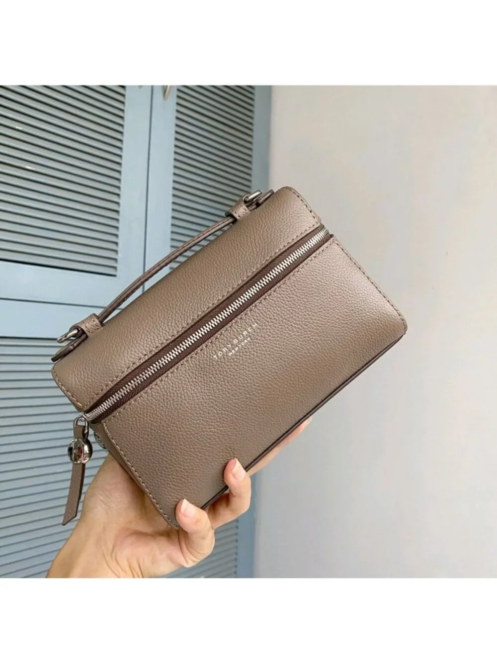 Tory Burch Romy Slim Mini Bag Wild Mushroom OS